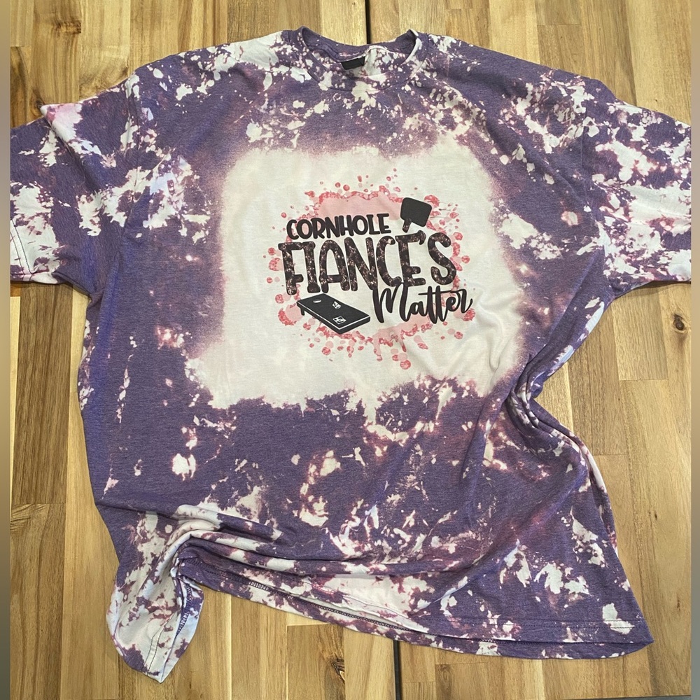 Hand Crafted Cornhole Fiancé T-Shirt